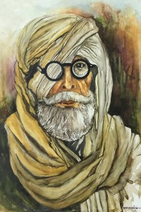 Rafi Kawish, 24 X 18, Watercolor, Beauty of Facial Features, AC-RKA-001 Rafi Kawish, 24 X 18, Watercolor, Beauty of Facial Features, AC-RKA-001